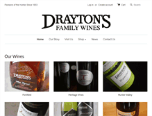 Tablet Screenshot of draytonswines.com.au